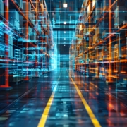 Futuristic Digital Twin of a Logistics Warehouse with Robotic Automation and Inventory Tracking