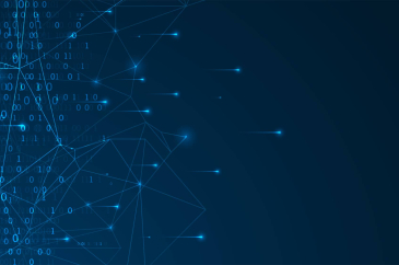Technology background. Big data concept. Binary computer code.  Vector illustration.
