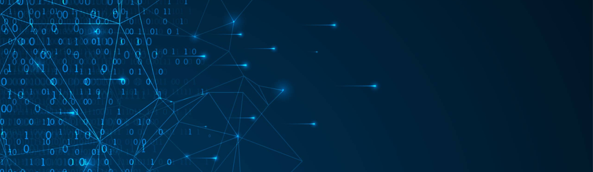 Technology background. Big data concept. Binary computer code.  Vector illustration.